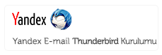 Yandex Email Thunderbird Kurulumu