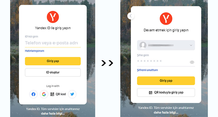 Yandex mail Outlook kurulumu: Yandex Passport profil sayfasına giriş