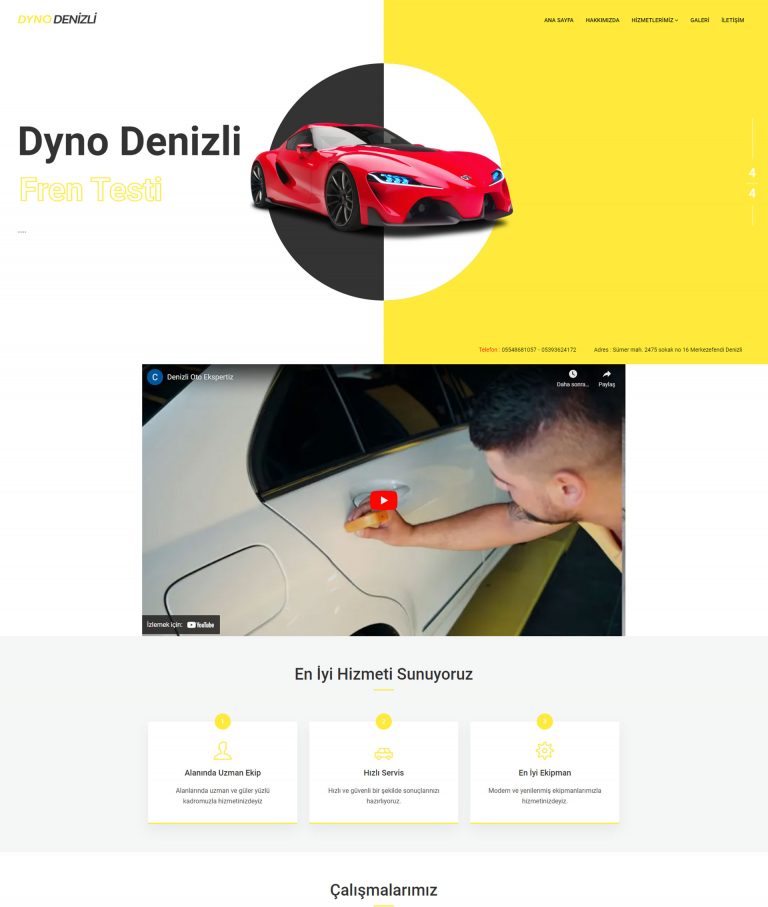 Dyno Denizli Oto Ekspertiz ekran görüntüsü
